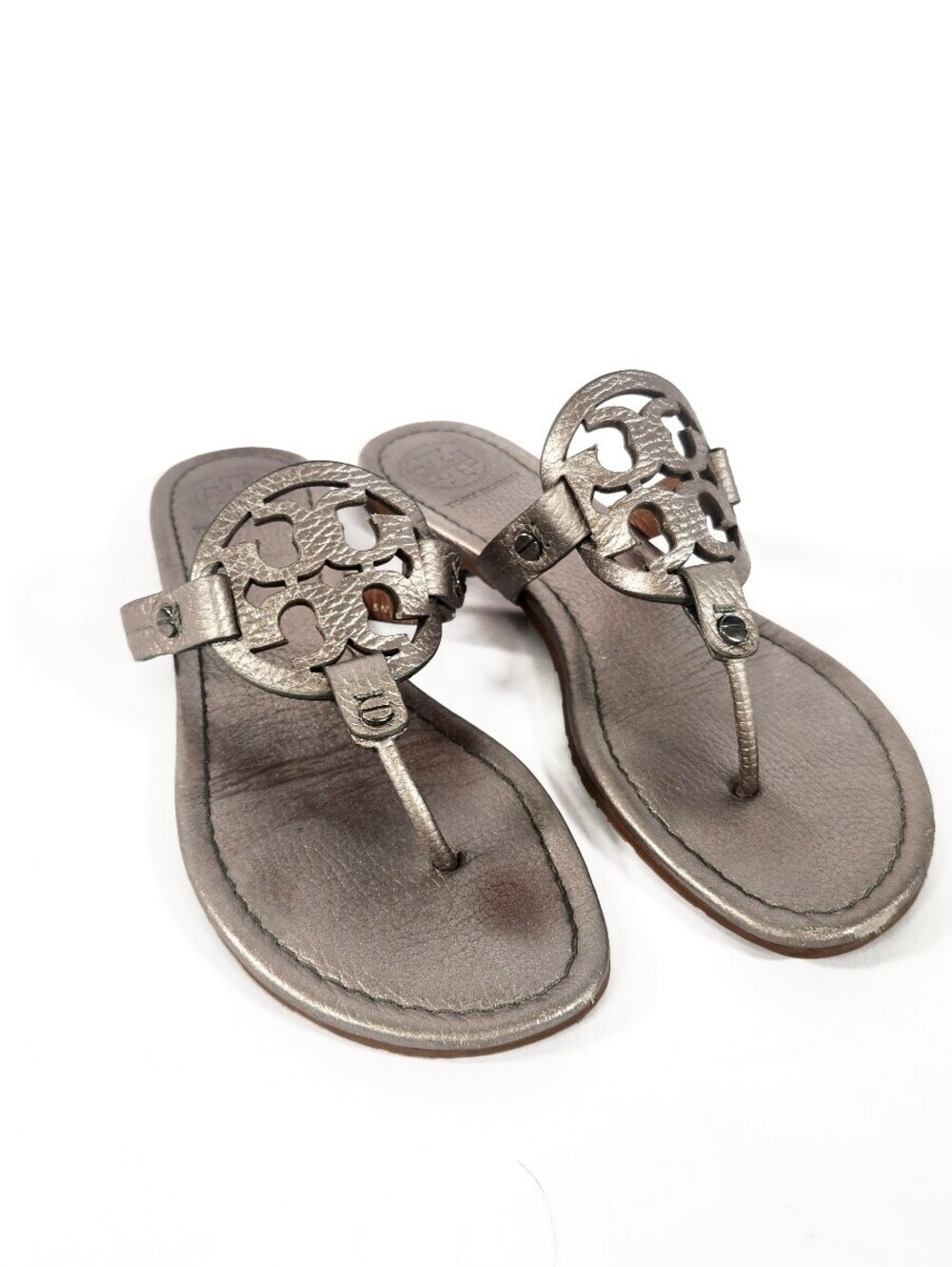 Tory Burch Tan Patent Miller Sandals Size 7.5